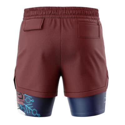 Akaza Upper Moon Demon Slayer 2-in-1 Performance Shorts