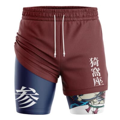 Akaza Upper Moon Demon Slayer 2-in-1 Performance Shorts