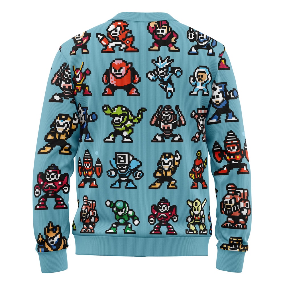 Bad Guys Mega Man Knitted Cardigan Sweater - Image 2
