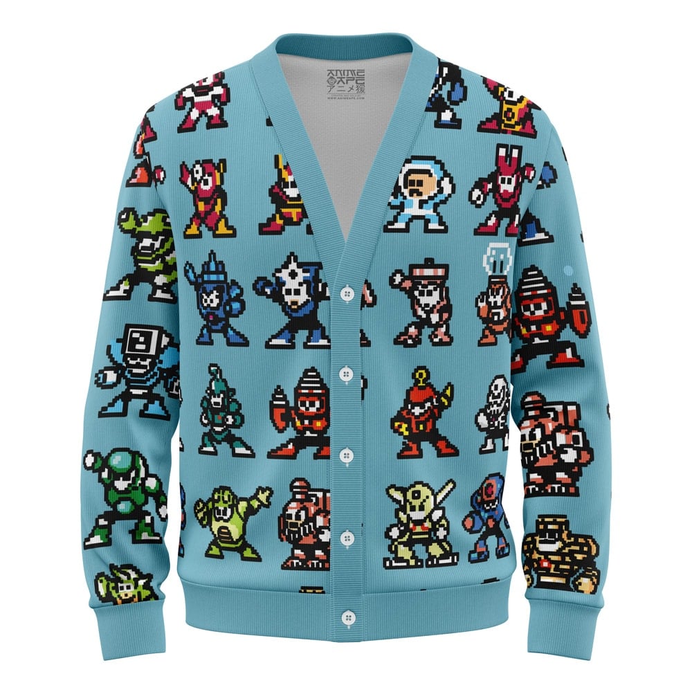 Bad Guys Mega Man Knitted Cardigan Sweater