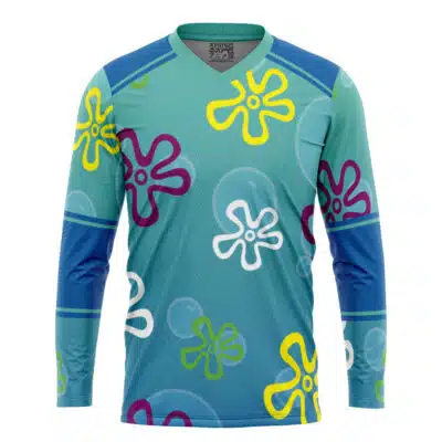 Bikini Bottom Pattern Spongebob Squarepants Hockey Jersey