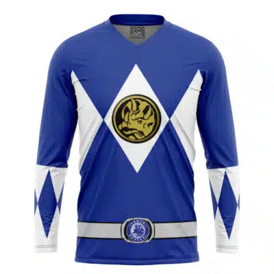 Blue Ranger Mighty Morphin Power Rangers Hockey Jersey