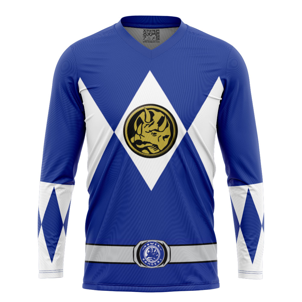 Blue Ranger Mighty Morphin Power Rangers Hockey Jersey