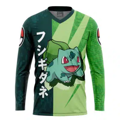 Bulbasaur Attack Pokemon Hockey Jersey