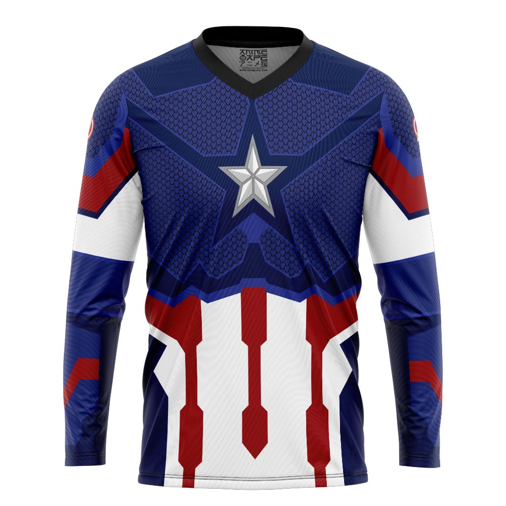Captain America Marvel Hockey Jersey