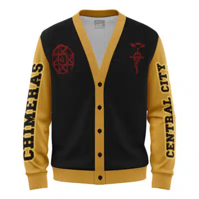 Central City Chimeras Fullmetal Alchemist Knitted Cardigan Sweater