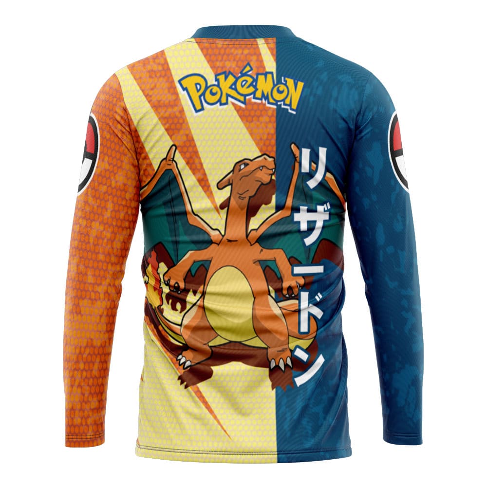 Charizard Attack Pokemon Hockey Jersey - Image 2