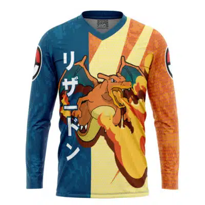 Charizard Attack Pokemon Hockey Jersey