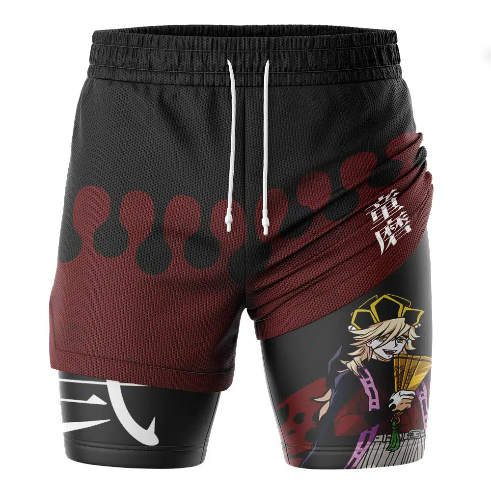 Doma Upper Moon Demon Slayer 2-in-1 Performance Shorts