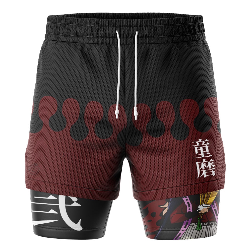 Doma Upper Moon Demon Slayer 2-in-1 Performance Shorts