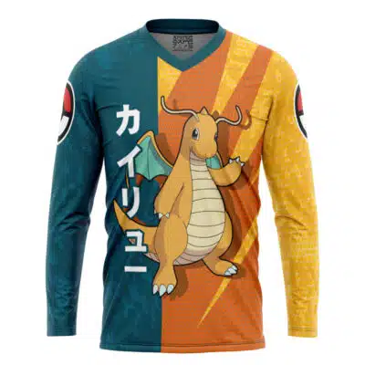 Dragonite Attack Pokemon Hockey Jersey