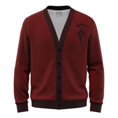 Edward Fullmetal Alchemist Knitted Cardigan Sweater