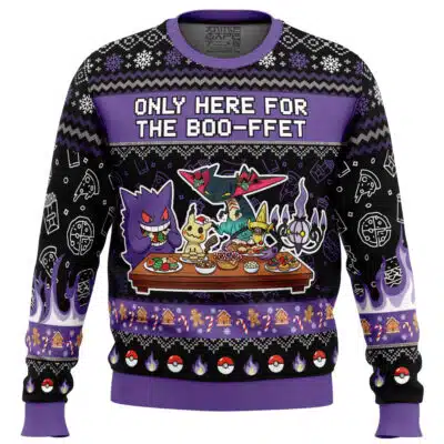 Ghost Type Boo-ffet Pokemon Ugly Christmas Sweater