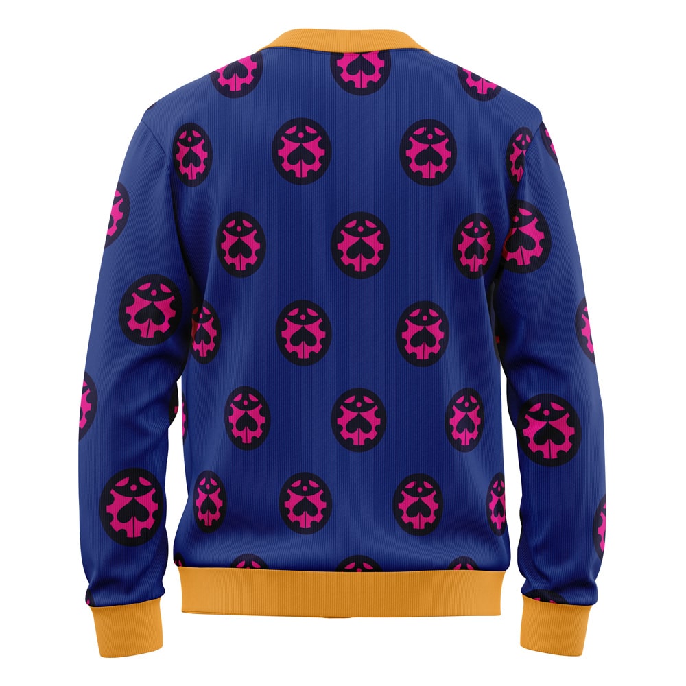 Giorno Giovana Jojo's Bizarre Adventure Knitted Cardigan Sweater - Image 2