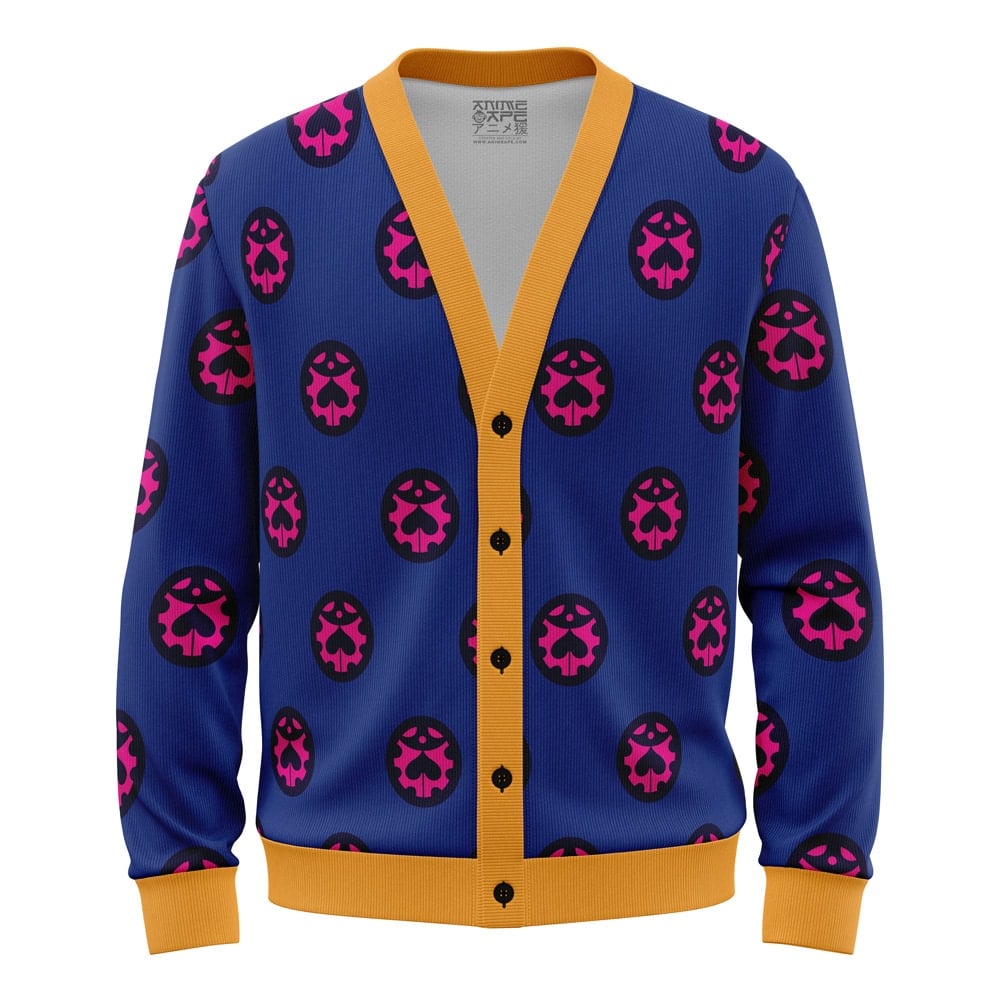 Giorno Giovana Jojo's Bizarre Adventure Knitted Cardigan Sweater