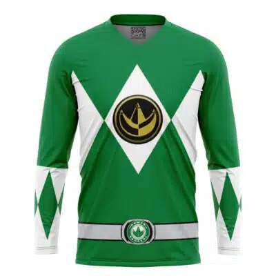 Green Ranger Mighty Morphin Power Rangers Hockey Jersey