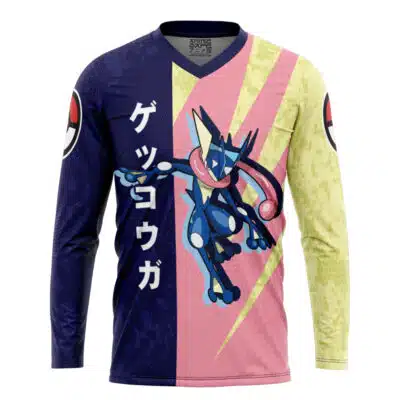 Greninja Attack Pokemon Hockey Jersey