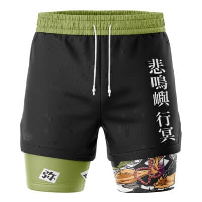 Gyomei Himejima Stone Hashira Demon Slayer 2-in-1 Performance Shorts