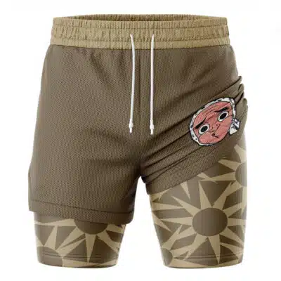 Hotaru Haganezuka Mask Demon Slayer 2-in-1 Performance Shorts