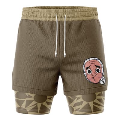 Hotaru Haganezuka Mask Demon Slayer 2-in-1 Performance Shorts