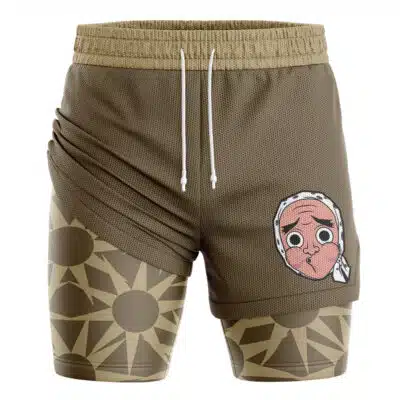 Hotaru Haganezuka Mask Demon Slayer 2-in-1 Performance Shorts