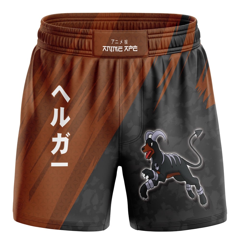 Houndoom Attack Pokemon BBJ MMA Fight Shorts