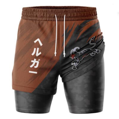 Houndoom Attack V1 Pokemon 2-in-1 Performance Shorts