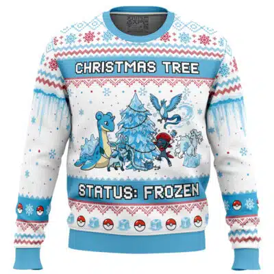 Ice Type Frozen Pokemon Ugly Christmas Sweater