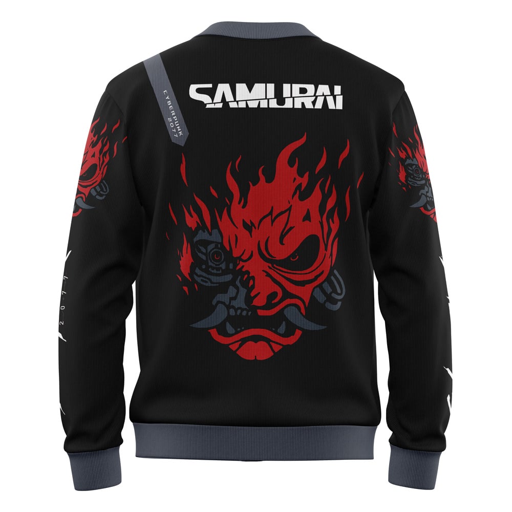 Johnny Silverhand Cyberpunk 2077 Knitted Cardigan Sweater - Image 2