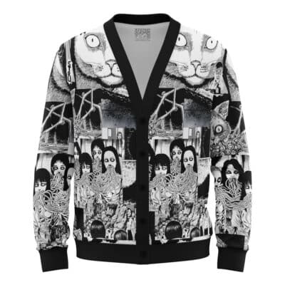 Junji Ito Knitted Cardigan Sweater