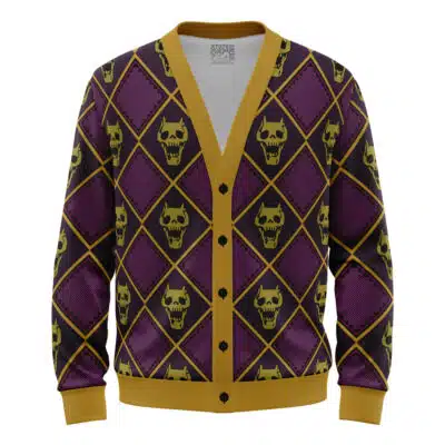 Killer Queen Jojo's Bizarre Adventure Knitted Cardigan Sweater