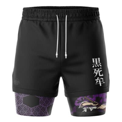 Kokushibo Upper Moon Demon Slayer 2-in-1 Performance Shorts