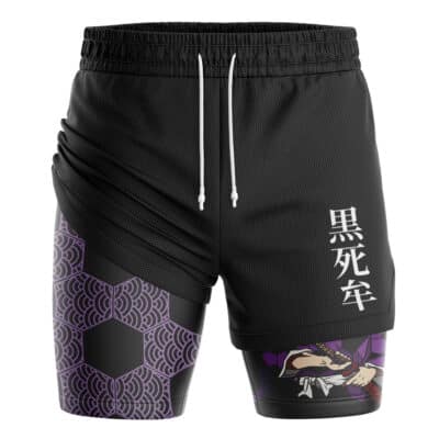 Kokushibo Upper Moon Demon Slayer 2-in-1 Performance Shorts