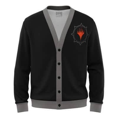 Magic Realms Magic the Gathering Knitted Cardigan Sweater
