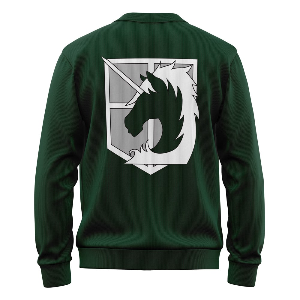 Military Police Attack on Titan Knitted Cardigan Sweater - Image 2