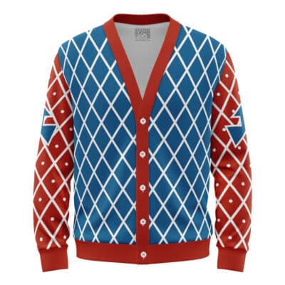 Mista Guido Jojo's Bizarre Adventure Knitted Cardigan Sweater
