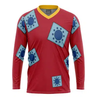 Monkey D. Luffy Wano Pattern One Piece Hockey Jersey