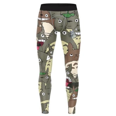 My Neighbor Totoro Pattern Compression Pants Spats