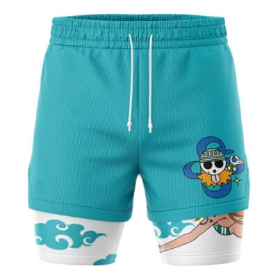 Nami Fish Man Island One Piece 2-in-1 Performance Shorts