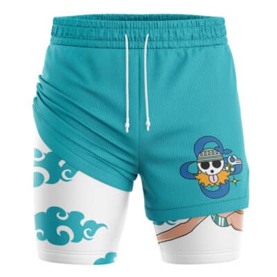 Nami Fish Man Island One Piece 2-in-1 Performance Shorts