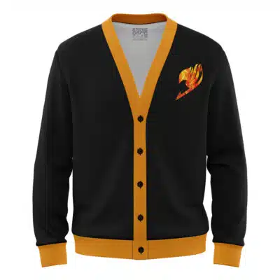 Natsu Dragneel Fairy Tail Knitted Cardigan Sweater