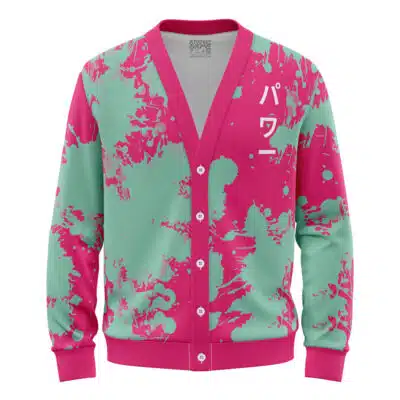 Power Chainsaw Man Knitted Cardigan Sweater