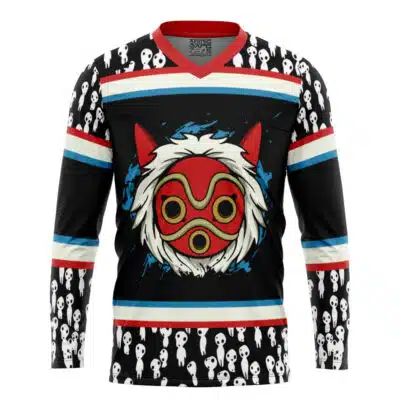 Princess Mononoke Mask Studio Ghibli Hockey Jersey