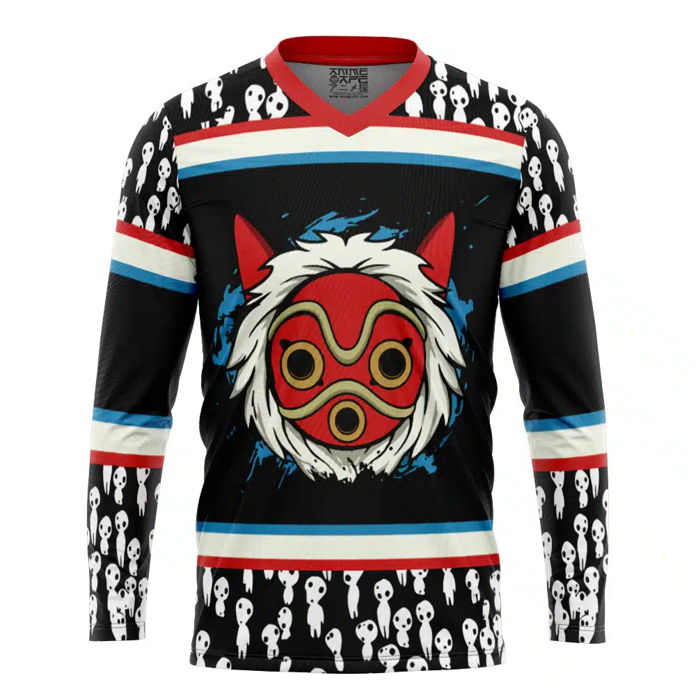 Princess Mononoke Mask Studio Ghibli Hockey Jersey