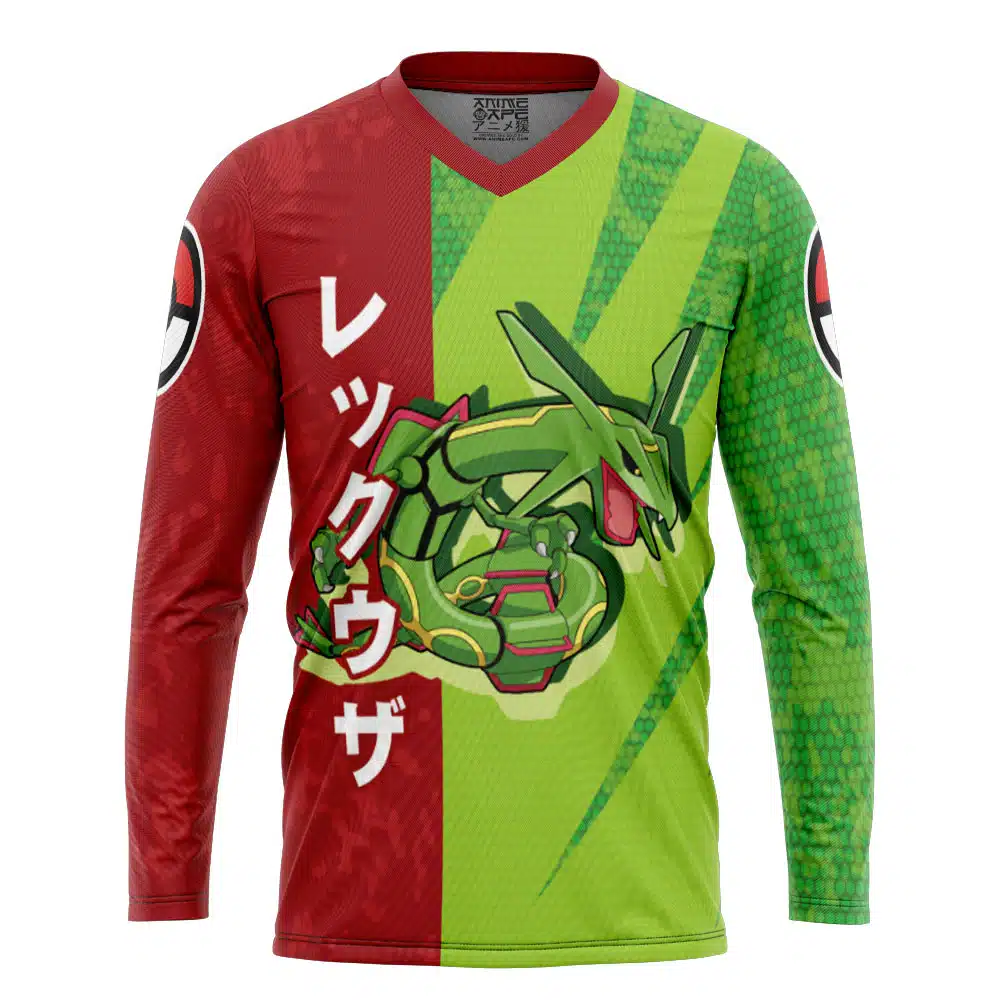 Rayquaza Attack Pokemon Hockey Jersey