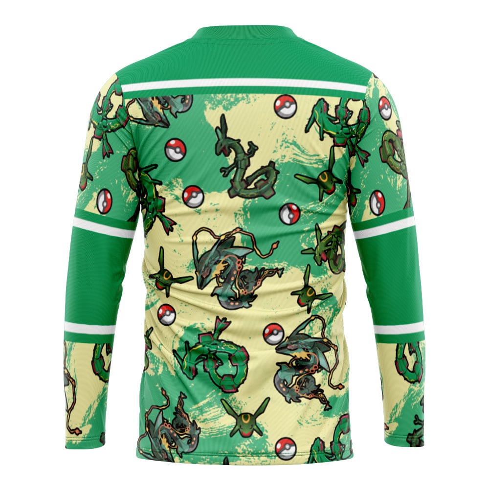 Rayquaza Pattern Pokemon Hockey Jersey - Image 2