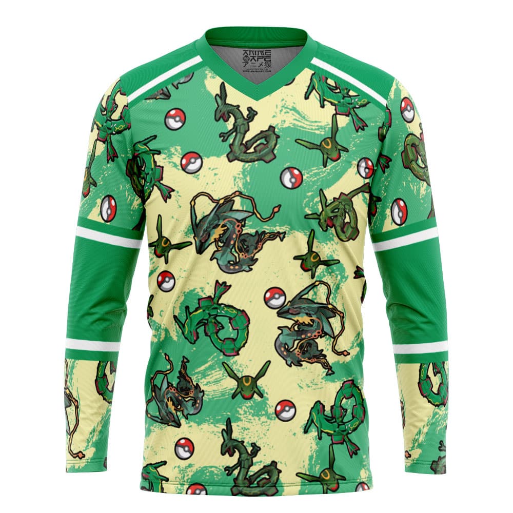 Rayquaza Pattern Pokemon Hockey Jersey