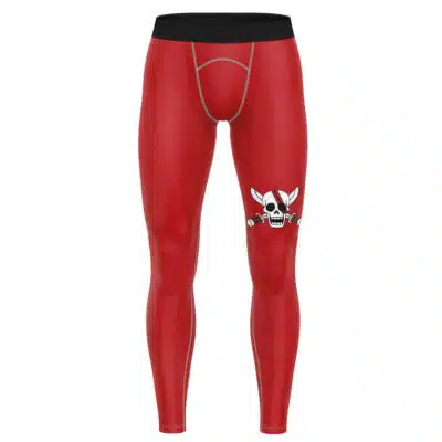 Red Hair Pirates One Piece Compression Pants Spats