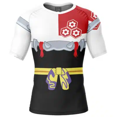 Sesshomaru Inuyasha Short Sleeve Rash Guard Compression Shirt