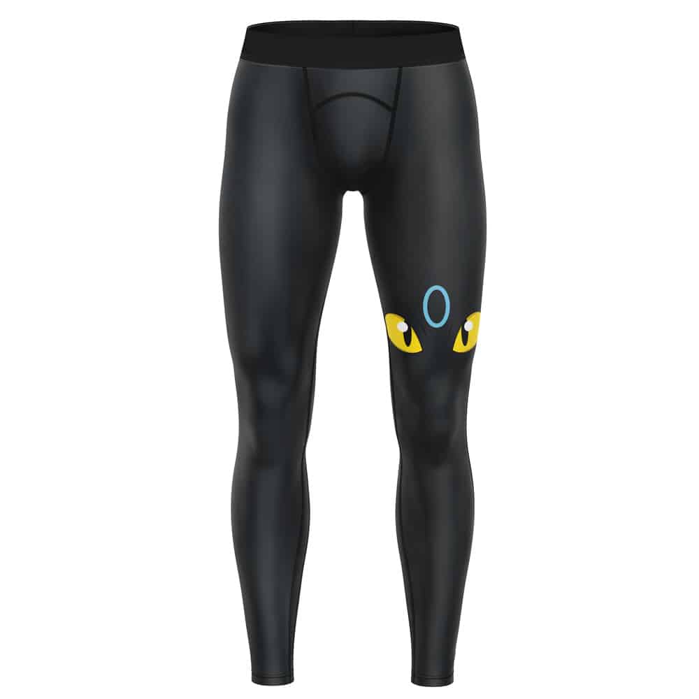 Shiny Umbreon Face Pokemon Compression Pants Spats